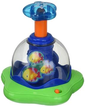 Развивающая игрушка для младенца, спиннер Bright Starts Press & Glow, 18 см, многоцветный