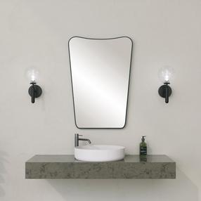 Зеркало Kalune Design Bella Bella, подвесной, 50 см x 70 см, черный цв.