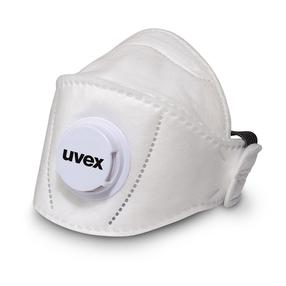 Respiraator, koos ventiiliga Uvex Premium, valge v., Universaalne