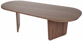 Kohvilaud Nordure Ovalis, pähklipuu v., 65 cm x 130 cm x 40 cm