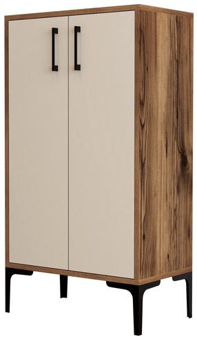 Batų spintelė Kalune Design Prag 845HCT4110, kreminė sp., 35 cm x 60 cm x 111 cm