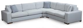 Kampinė sofa Hanah Home Loop 22, šviesiai ruda sp., dešininė, 282 x 322 cm x 85 cm