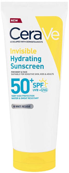 Losjons iedeguma kopšanai ķermenim/sejai Cerave Invisible Hydrating SPF50, 75 ml