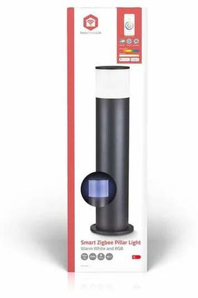 Pastatomas lauko šviestuvas Nedis Smartlife, 10W, LED, IP65, juoda sp., 16 cm x 60 cm
