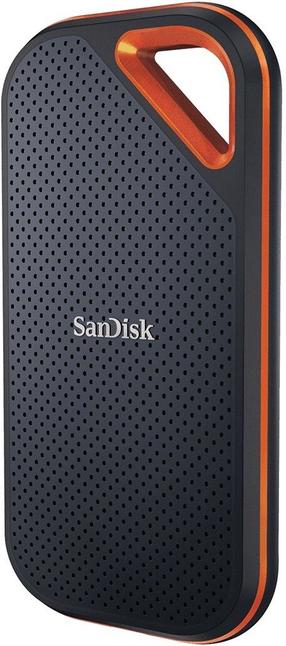 Kietasis diskas SanDisk Extreme Pro, SSD, 2 TB, juoda sp./oranžinė sp.