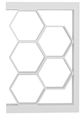 Grīdas plaukts Kalune Design Artemis 322RTC1115, balta krās., 140 cm x 90 cm x 24.6 cm
