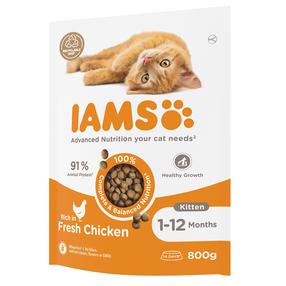 Kuiv kassitoit IAMS Vitality Fresh Chicken, kanaliha, 0.8 kg