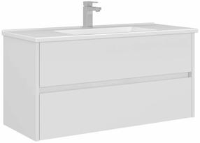 Шкафчик для ванной с раковиной Kalune Design Arno, белый цв., 45 см x 100 см x 52 см