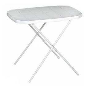 Kempinga galds Patio Camping Table, balta krās., 70 cm x 53 cm x 61 cm