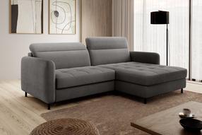 Kampinė sofa Gomsi Touch 05, tamsiai pilka sp., dešininė, 165 x 228 cm x 100 cm