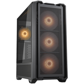 Datora korpuss Cougar MX600 RGB, melns krās.