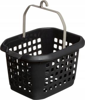 Dėžutė skalbinių segtukams 5five Simply Smart, 5 l, juoda sp., 22.5 cm x 13.5 cm x 17.5 cm