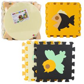 Kilimėlis kūdikiams - dėlionė Lean Toys Animals, 30.5 cm x 30.5 cm, 16 vnt, įvairių spalvų
