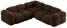 Kampinė sofa Cosmopolitan Design Loretto Vogue 6, šokolado sp., 250 x 250 cm x 68 cm