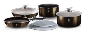 Poti ja panni komplekt, koos tarvikutega Berlinger Haus Metallic Line Shiny Black BH 7041