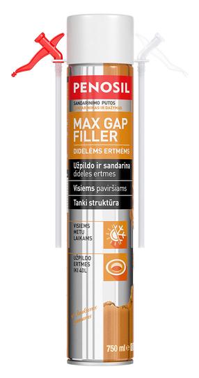 Vasarinės sandarinimo putos Penosil Max Gap Filler, 750 ml