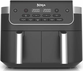 Karšto oro gruzdintuvė Ninja Foodi Dual Zone DZ801EU, juoda sp., 2470 W, 7.6 l