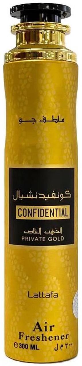 Духи для дома Lattafa Confidential Private Gold, 0.3 л