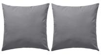 Dekoratyvinė pagalvėlė VLX Outdoor, pilka sp., 60 cm x 60 cm, 2 vnt.