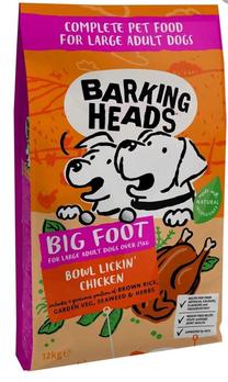 Sausas šunų maistas Barking Heads Bowl Lickin 'Chicken BLBCK12, vištiena, 12 kg