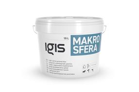 Špaktele Igis Makrosfera, viegli rupjgraudains, balta krās., 10 l