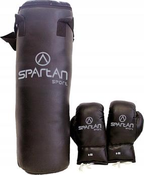 Poksikomplekt Spartan, must v.