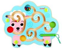 Lavinimo žaislas Iwood Magnetic Animal Maze, mėlyna sp.