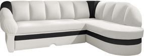 Kampinė sofa Benano Soft 17, Soft 11, balta sp., dešininė, 180 x 250 cm x 85 cm