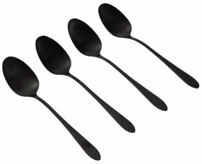 Dessertlusikas Homla Abele 244297, roostevaba teras, must v., 4 tk, 14 cm