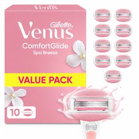 Keičiamos skustuvo galvutės Gillette Venus Comfortglide Spa Breeze, 10 vnt