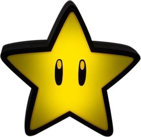 Lampa Paladone Super Mario Super Star, melna krās./dzeltena krās.