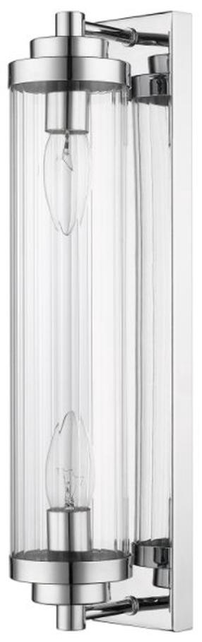 Šviestuvas sieninis Light Prestige Chrome LP-2960/1W CH, E14, 2 x 40 W, skaidri sp. / chromo sp.