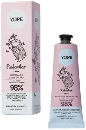 Rankų kremas Yope Rhubarb and Rose, 0.05 l