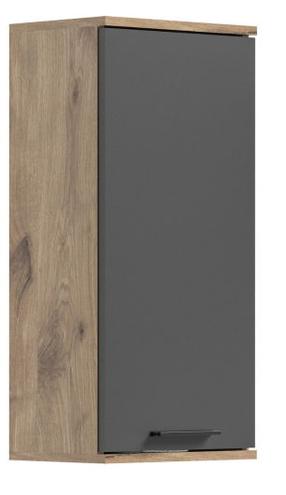 Pakabinama vonios spintelė MC Akcent Mason X12B8723, ruda sp./pilka sp., 24 cm x 37 cm x 77 cm