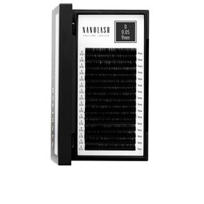 Mākslīgās skropstas Nanolash Volume Lashes false eyelashes 0.05 D, 0.9 cm, melna krās.