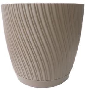 Gėlių vazonas Form Plastic Mika 190 10489429, polipropilenas (pp), Ø 19 cm, ruda sp.