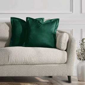 Наволочка для декоративной подушки Restilo Velvet, зеленый цв., 45 см x 45 см, 2 шт.