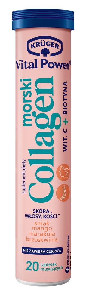 Toidulisand Kruger Vital Power, mango maitse/virsiku maitse/passioonivilja maitse, 84 g, 20 tk