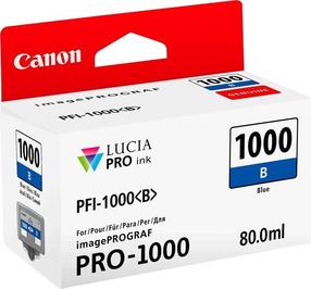 Tintes printera kasetne Canon PFI-1000B, zila krās., 80 ml