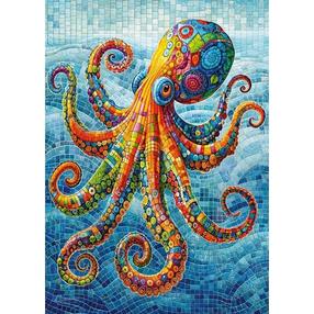 Dėlionė CherryPazzi Splish Splash Octopus 334035, 34.5 cm x 50 cm, 500 vnt.
