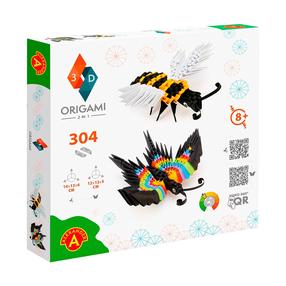 Popierinių figūrų gaminimo rinkinys Alexander Origami 3D 2in1, įvairių spalvų