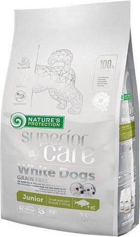 Kuiv koeratoit Natures Protection Superior Care White Dogs, kalaliha/köögiviljad, 1.5 kg