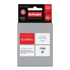 Tintes printera kasetne ActiveJet Supreme ACC-551CN, zila krās., 15 ml