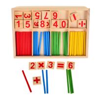 Lavinimo žaislas Wooden Abacus Set, įvairių spalvų, 74 vnt.