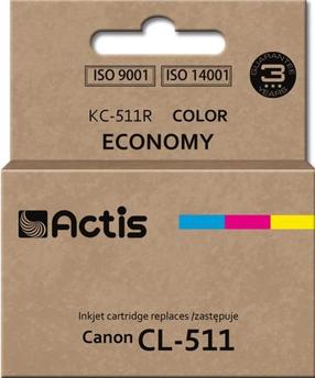 Картридж для струйного принтера Actis Standard KC-511R, синий цв./красный цв./желтый цв., 12 мл