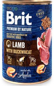 Šlapias šunų maistas Brit Premium By Nature Lamb With Buckwheat, ėriena, 0.4 kg