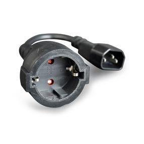 Adapteris Gembird Schuko / IEC320 Schuko, IEC-320 C14, 0.15 m, melna krās.