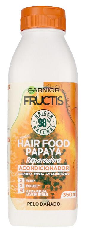 Plaukų kondicionierius Garnier Fructis Papaya Hair Food, 350 ml