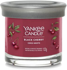 Žvakė, aromatinė Yankee Candle Signature Black Cherry, 20 - 30 h, 122 g, raudona sp.