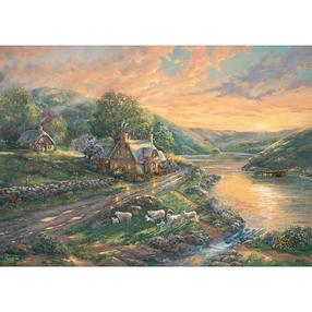 Пазл Schmidt Thomas Kinkade Studios: Daybreak In Emerald Valley, Puzzle, 1000 шт.